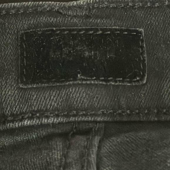 MOTHER The Dazzler Black Mid Rise Crop Stretch Denim Ankle Jeans 32 Not Guilty - Picture 6 of 9